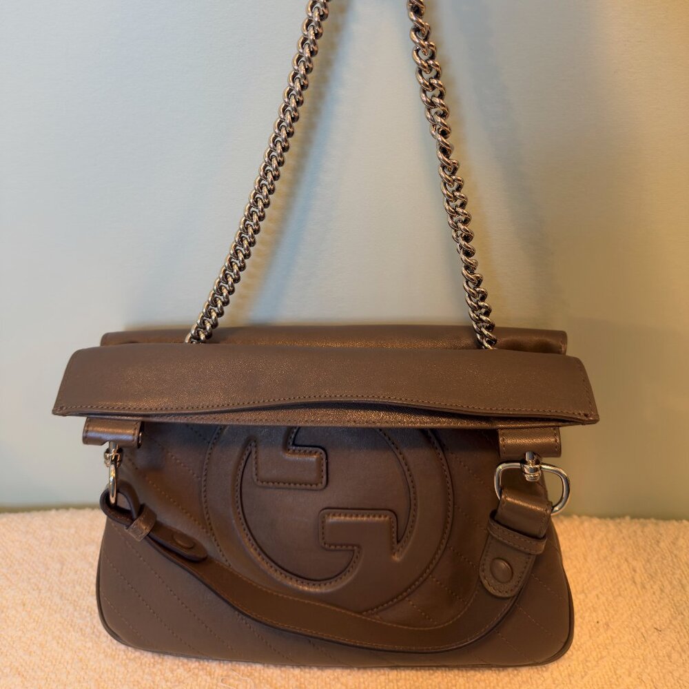 Gucci Taupe Handbag, NWT